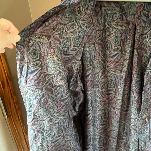 Vintage On The Brink Men's Silk long Sleeved Shirt Size XL - Picture 12 of 14